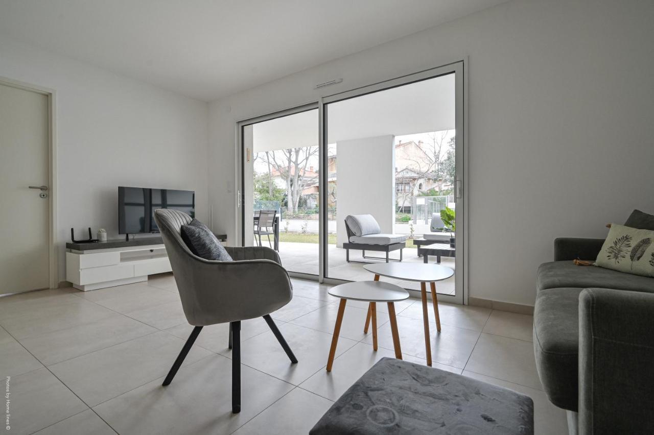T4 Neuf - Jardin-Terrasse Et Piscine - Acces Direct Plages Et Centre Village - App C 12 แซ็งต์-ซีร์-ซูร์-แมร์ ภายนอก รูปภาพ